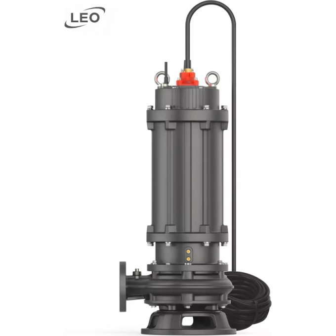 Насос фекальный LEO 80WQ 70-40-15 (380В, P1/P2-16.5/15кВт, V-100/70м3/ч, H-49.5/40м) L14154